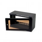 6U Shallow Wall Mount Rack with Removable Outer Shell and M6 Rails